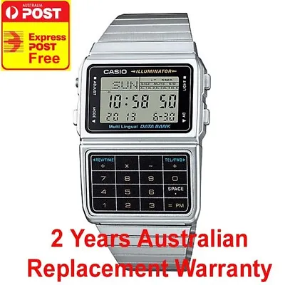 Casio Databank Vintage Telememo Digital Watch Dbc611-1 Dbc-611-1df 2y Warranty • $96.99