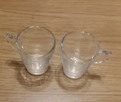 Set Of 2  Glass Espresso Cups 100 Ml Small Espresso Glassware • £6.99