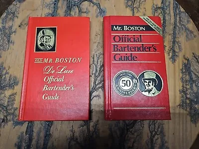 Vintage Old Mr Boston De Luxe Official Bartenders Guide 1966 + 50th Anniversary  • $30