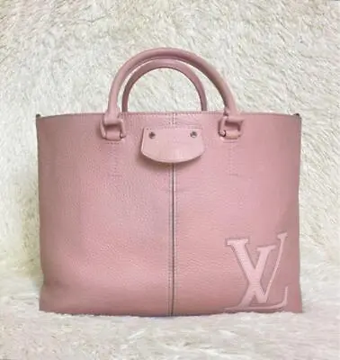 LOUIS VUITTON Pernel M54780 Tote Bag Leather Rose Pink 240304T • $812.52