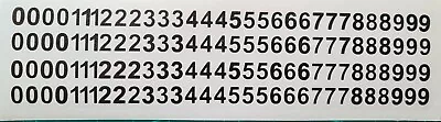 £2.25 • Buy Sticky Vinyl Numbers Stickers Decals Door Office Home Weather Proof Bk & Wt 10mm