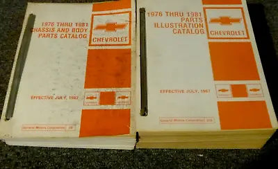 1976-1981 Chevrolet Camaro Parts Catalog Manual 1977 1978 1979 1980 • $209.30
