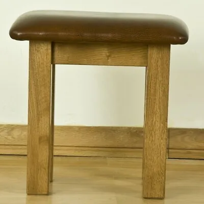 Marseille Solid Oak Bedroom Furniture Dressing Table Stool • £165