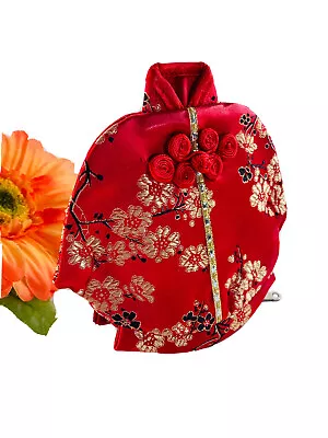 Oriental Coin Purse  Cheongsam Qipao Tradition Costume. Red Mini Pouch. • $15.95