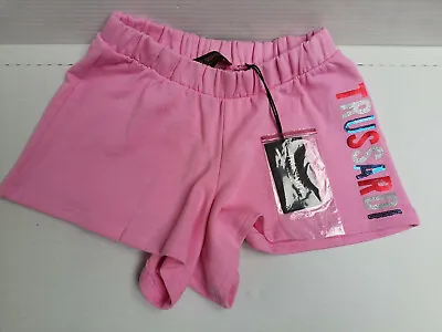 £18.99 • Buy Trussardi Junior Pool Party Logo Towel Pink Shorts Kids Girl 100% Cotton Size 8