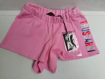 £16.99 • Buy Trussardi Junior Pool Party Logo Towel Pink Shorts Kids Girl 100% Cotton Size 8