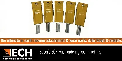 Genuine ECH0-3L Excavator Skid Steer Bucket Teeth Pack Of 5 With Pins  • $80.30