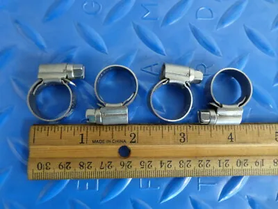 ABA Stainless Steel 316 Hose Clamps #4 (11-17mm)   Set Of 4 • $16.40