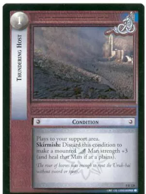 Lord Of The Rings CCG Card BohD 5.R128 Thundering Host Alt. Image • £2.49