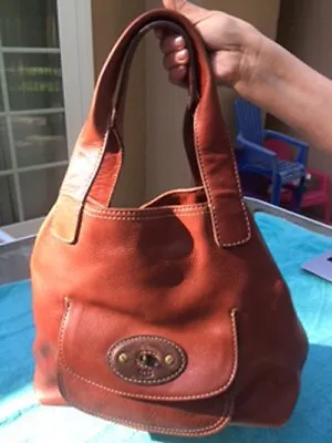 UGG Australia Brooklyn Large Leather Tote Bag Brown Pebbled Genuine Leather • $100