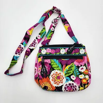 Vera Bradley Little Flap Floral Hipster Crossbody Bag Va Va Bloom NEW • $34.95
