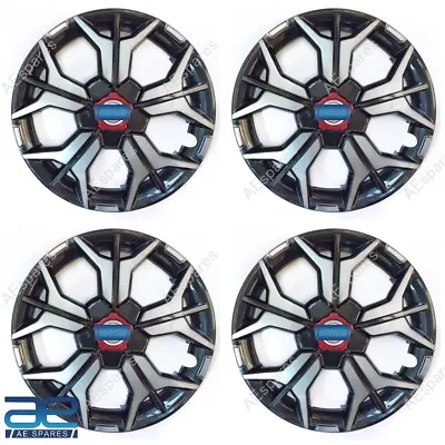 4 Pcs New Wheel Hub Caps Cover Plastic Grey-Silver 12-16  For Cars Universal GEc • $171.34
