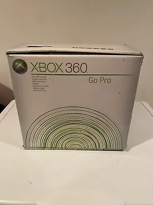 XBOX 360 Go Pro 60GB Original Box Controller And Charge Base TESTED WORKS • $65