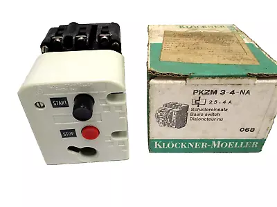 PKZM 3-4-NA Klockner Moeller Manual Motor Starter Switch 600V 3-Pole 15-40HP • $39.99