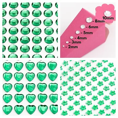 Diamante Rhinestone Gems Sheet Self Adhesive Flat Back Stick On Crystals Crafts • £2.35