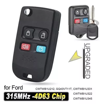 Upgraded Flip Remote Key Fob For Ford Ranger Escape Focus Exursion Mustang • $14.92