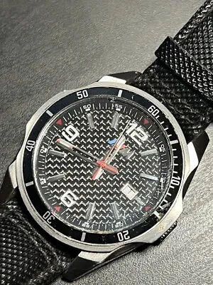 BMW M Power Motorsport Carbon Dial Watch | Leather Band • $149