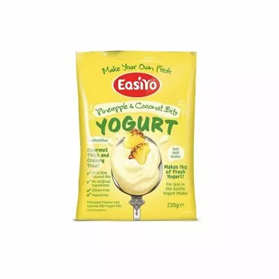 Easiyo Pineapple & Coconut With Bits Premium Yoghurt Mix 230g (Pack Of 6) • £33.55