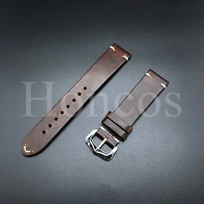 18-24 MM Genuine Leather Watch Band Strap Vintage Oil Fits For Timex Brown US • $19.99