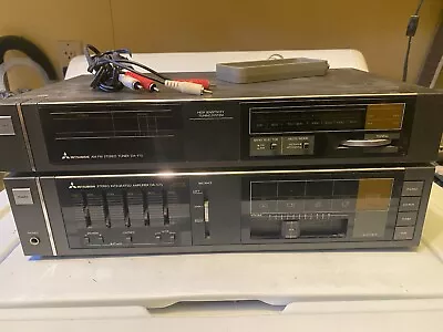 Mitsubishi AM/FM Stereo Tuner DA-F15 & Stereo Integrated Amplifier DA-U75 • $124.99