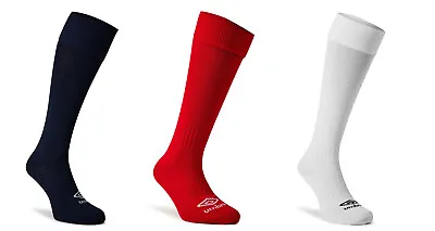 Umbro Football Socks 1 Pair Primo Mens 7 To 12 U.K Navy Red Or White Brand New • £7.29