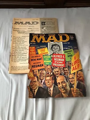 MAD Magazine #56 July 1960 Alfred E. Neuman For President DAMAGED • $9.99