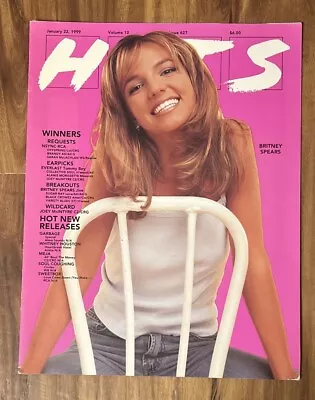 BRITNEY SPEARS  HITS Magazine  JAN 1999 VOLUM 12 TRADE MAG. VINTAGE COVER • $49.99