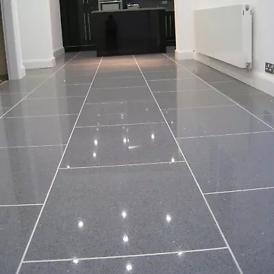 Grey Sparkly Quartz Tiles 600mm X 600mm X 10mm • £52