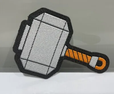 Woolworths Fix-Ems - THOR HAMMER MJOLNIR - Embroidery Fabric Patch Sticker +Pack • $2.50