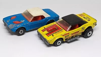 2 Vtg Matchbox Dodge Challenger Models: Yellow / Toyman (China) & Blue (England) • $4.99