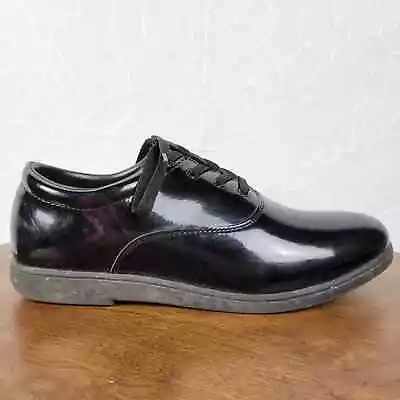 DINKLES Shoes M 11 W 13 Black Patent Style Formal Marching Band  Lace Up  • $22