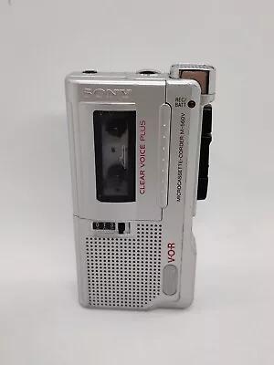 Sony Microcassette-Corder M-560V VOR Handheld Voice Recorder Tested Works • $40