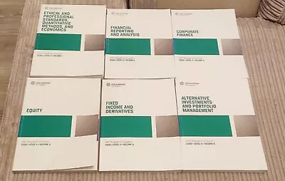 CFA Exam Preparation Book 2020 Level 2 - Full Set (6 Books) • £50