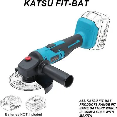 FIT-BAT Small Angle Grinder 125mm Fits Makita Battery (Body Only) • £22.99