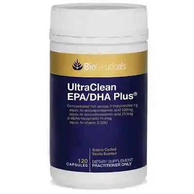 BioCeuticals UltraClean EPA/DHA Plus 120 Capsules Omega-3 Odourless Fish Oil • $37.65