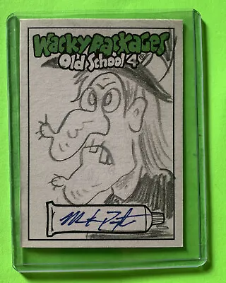 Wacky Packages 2012 OS 4 Sketch Card FEARASIL Mark Zapata Signed • $19.99