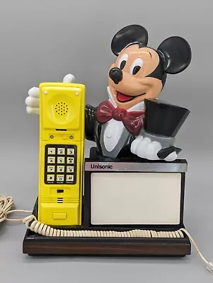 Unisonic Vintage Mickey Mouse Message Pad Telephone Phone As Is • £19.46