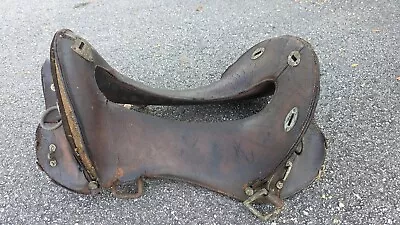 Antique McClellan 11.5  Cavalry Saddle AS IS For Restoration Or Display • $159.99