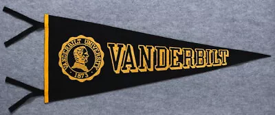 Vanderbilt University Vintage 1950s Felt Pennant Chipenco Commodores • $129.99