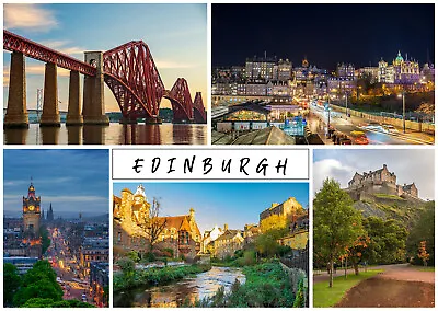 New Edinburgh Collection Postcards - Pack Of 10 • £3.50