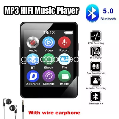 Bluetooth MP3 Player 1.77  Screen Music Player Sport MP3 Player W/ Wire Earphone • $16.05