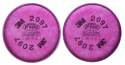 3M 2097 P100 Particulate Filter With Organic Vapor Relief 1 Pair • $49.99