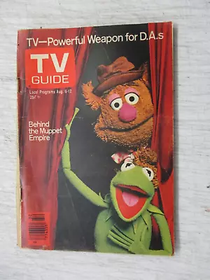 Tv Guide Magazine Aug 6-12 1977 The Muppet Show Kermit Frog Fozzy Bear No Label • $13.95