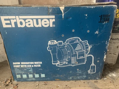 £30 • Buy Erbauer 900W Irrigation Water Pump With LCD & Filter