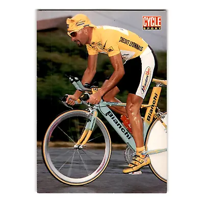 Vintage 1998 Tour De France Postcard Marco Pantani On Bianchi CYCLE SPORT • $11.95