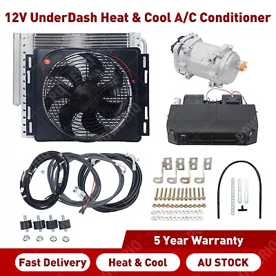 12V Air Conditioner Cool&Heating Universal UnderDash Electric Compressor AC Kit • $889