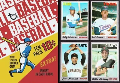 1970  Topps MLB Baseball Single Cards  (#1 - #350)  Great Condition • $4