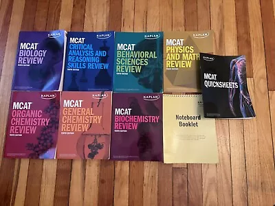 Kaplan MCAT  (7) Preparatory Books 2024-2025 Tenth Edition • $120