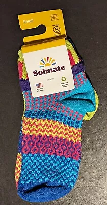 Solmate Mismatched Bluebell Quarter Socks Unisex Small - W 6-8 / M 5-7 - NEW • $17.99