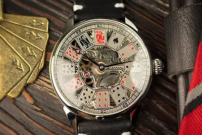 SKELETON WATCH Steampunk Watch Handmade Watch Marriage Watch Casino Watch • $404.10